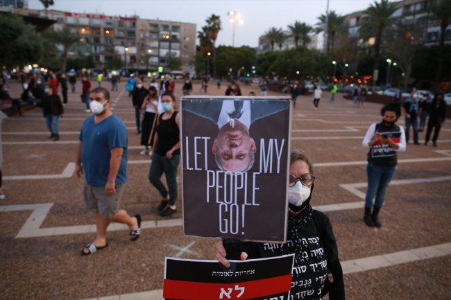 İsrail'de koronavirüse rağmen Netanyahu karşıtı gösteriler sürüyor