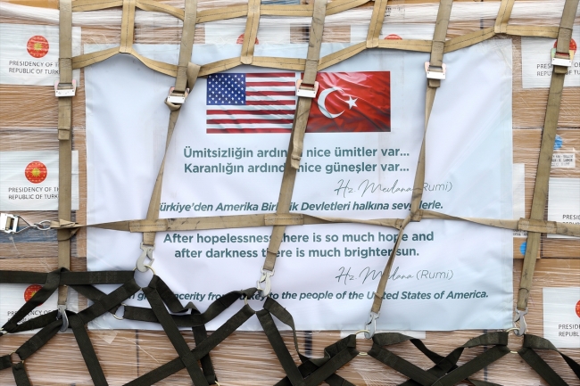 Türkiye'den ABD'ye 2. tıbbi yardım