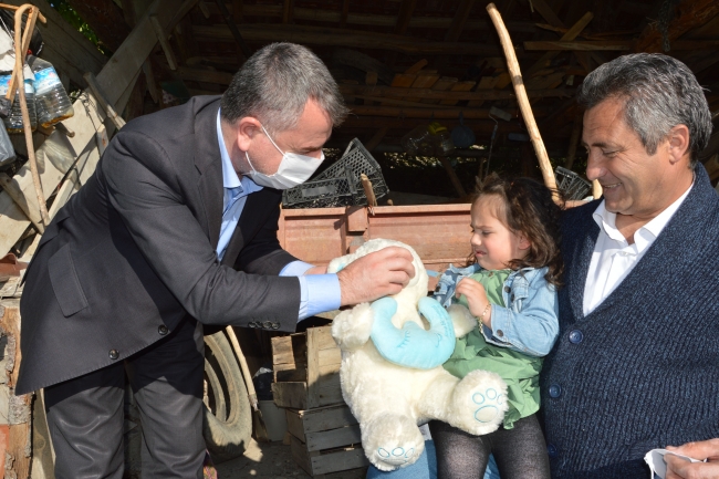 Samsun'da Afrin şehidinin kızına doğum günü sürprizi