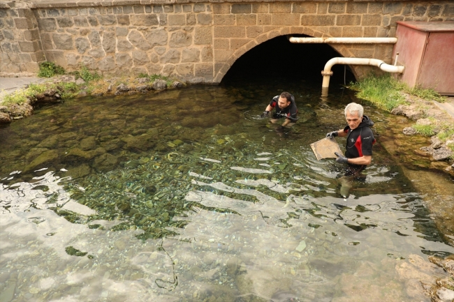 Diyarbakır'da tarihi Anzele suyu temizlendi
