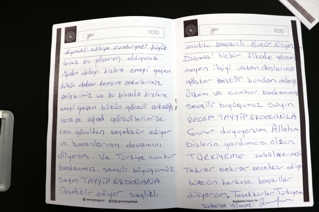 Karantina yurtlarından geriye mektuplar kaldı: Devletime minnettarım