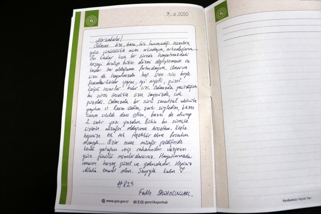 Karantina yurtlarından geriye mektuplar kaldı: Devletime minnettarım