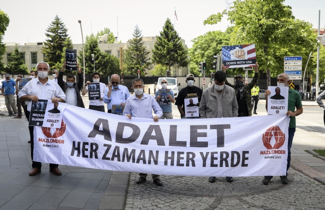 Başkentte George Floyd protestosu düzenlendi