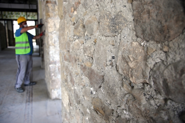 Hatay'da tarihi Meclis binasında restorasyon çalışmaları başladı