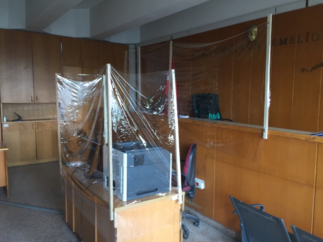 Ankara Adliyesi'nde koronavirüse brandalı önlem