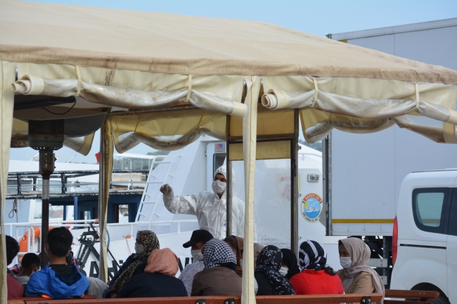 Balıkesir açıklarında 35 sığınmacı kurtarıldı