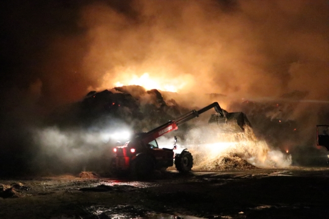 Niğde’de 7 bin hayvanın olduğu çiftlikte yangın