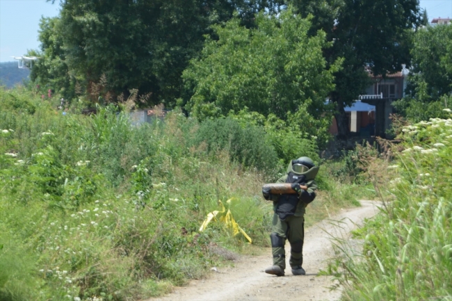 Sakarya'da bulunan obüs mühimmatı imha edildi