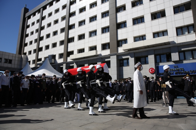 Şehit polis memuru Hakan Çetinkol için cenaze töreni düzenlendi