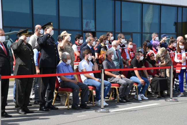 Şehit Ak'ın cenazesi memleketi Ordu'ya getirildi