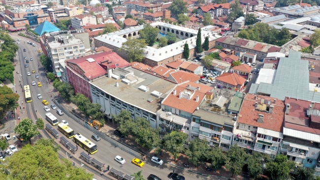 Bursa'da Tarihi Çarşı ve Hanlar Bölgesi silüetini bozan yapılardan temizlenecek