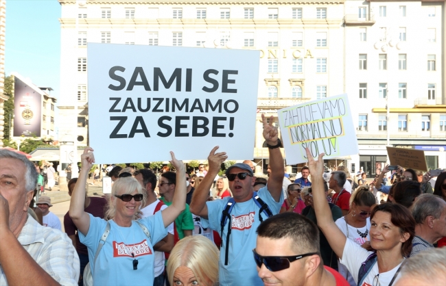 Hırvatistan'da önlemlere karşı 'Özgürlük Festivali' düzenlendi