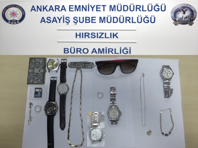 Ankara'da 15 ayrı evden 120 bin liralık eşya çalan 4 şüpheli tutuklandı