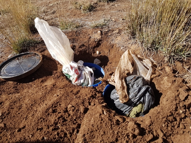 Van'da teröristlerin kullandığı mühimmat ve yaşam malzemesi ele geçirildi