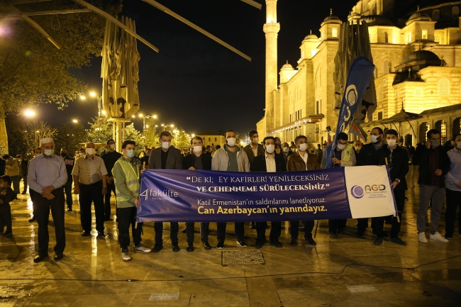 Ermenistan'ın saldırısında ölen siviller için gıyabi cenaze namazı kılındı