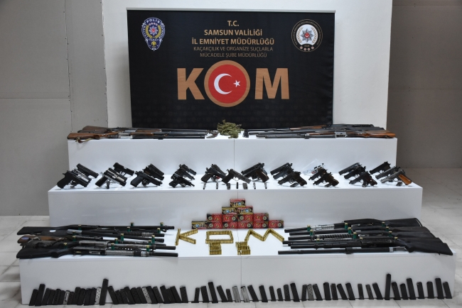 Samsun'da silah kaçakçılığı operasyonu: 19 gözaltı