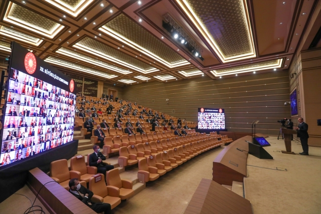 Yerli video konferans uygulaması ilk kez Beştepe'de kullanıldı