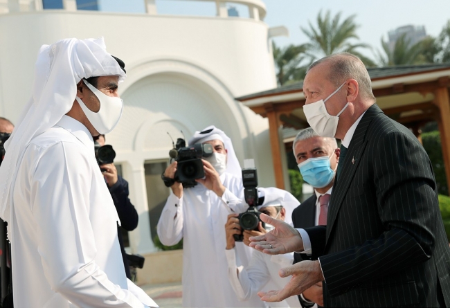 Cumhurbaşkanı Erdoğan Katar'da