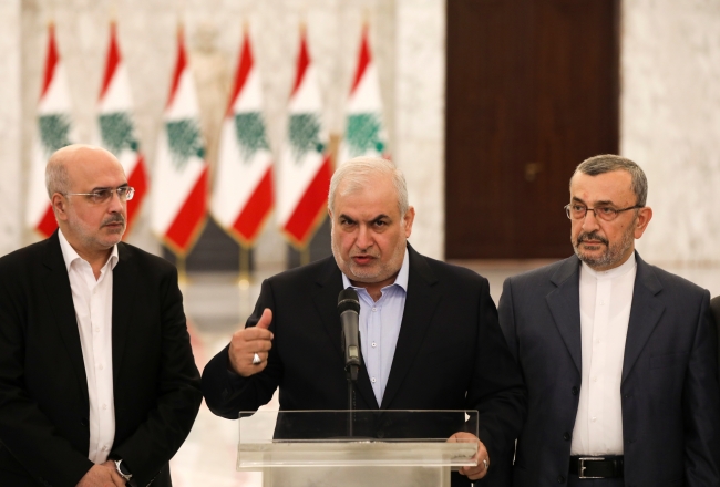 Hizbullah'ın milletvekilleri hükümet kurma görevinin Necip Mikati'ye verilmesini destekledi. Fotoğraf: Reuters