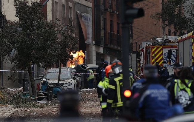 Madrid'de şiddetli patlama: 3 ölü, 10 yaralı