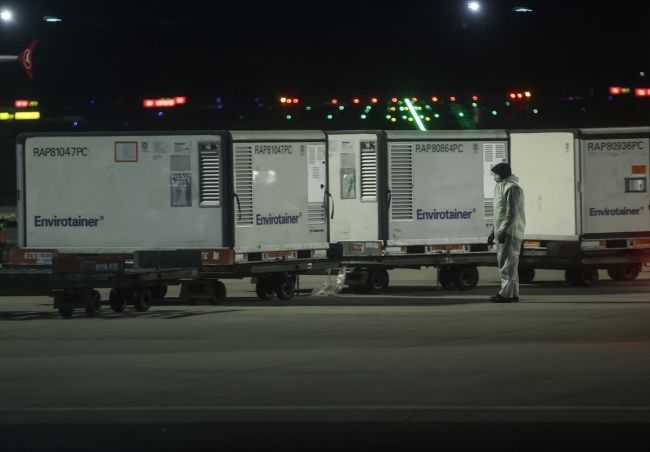 Çin'den 3,5 milyon doz aşı geldi