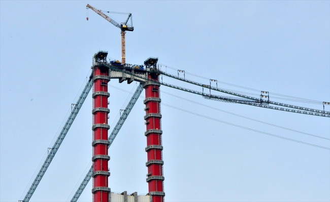 1915 Çanakkale Köprüsü'nde çalışmalar devam ediyor