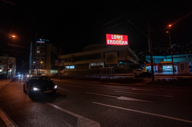 Saraybosna'dan "Love Erdoğan" mesajı
