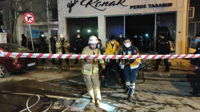 Maltepe'de iş yerinde yangın: 1 kişi öldü
