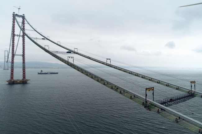 Çanakkale Köprüsü için 1500 gündür aralıksız çalışma