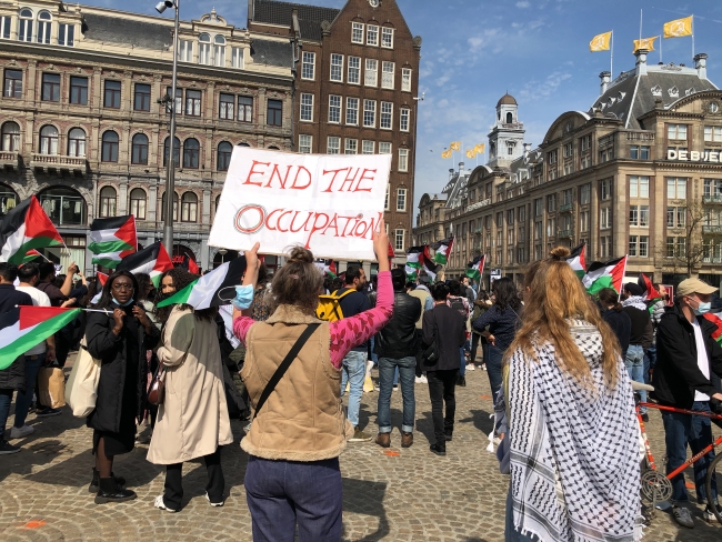 İsrail'in Mescid-i Aksa'daki saldırıları Hollanda'da protesto edildi
