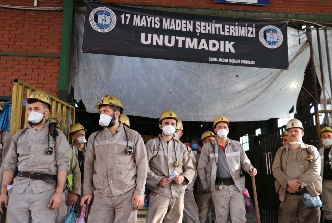 Zonguldak'taki grizu faciasında hayatını kaybedenler anıldı