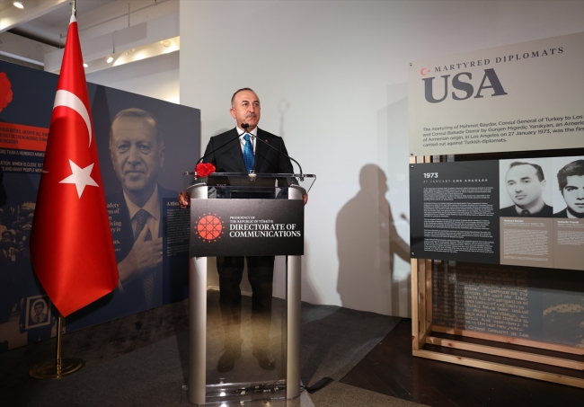 Şehit Diplomatlar Sergisi, Bakan Çavuşoğlu'nun katılımıyla açıldı