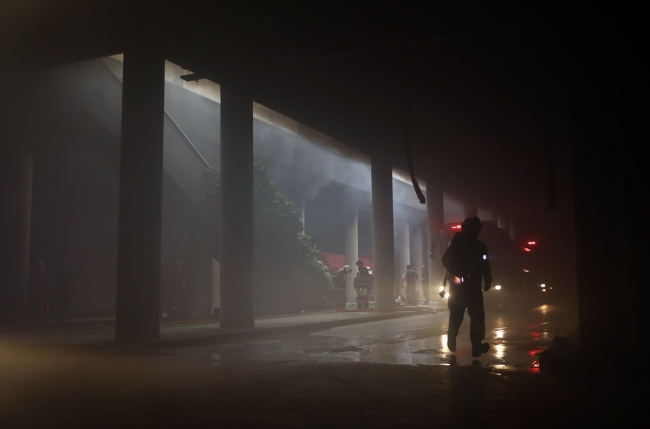 Ankara'daki iş yeri yangını söndürüldü