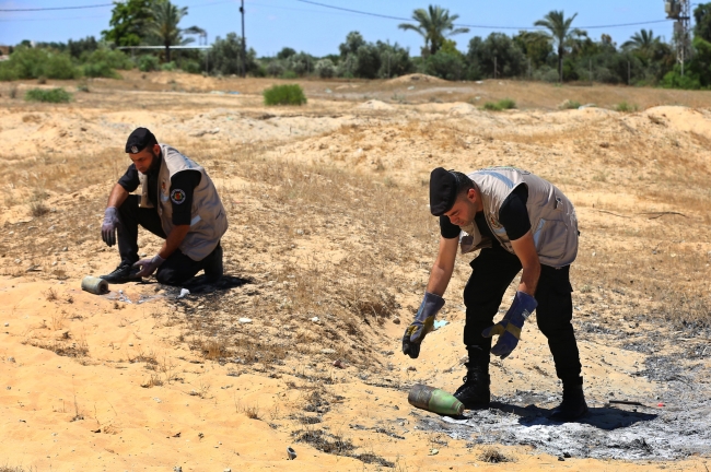 İsrail'in Gazze'ye attığı patlamamış mühimmatlar imha edildi