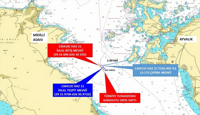 Yunan sahil güvenlik botu ihlal ettiği Türk kara sularından çıkarıldı