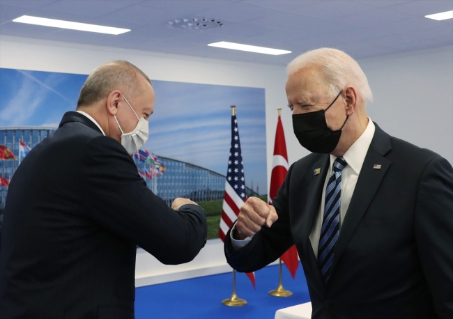 Cumhurbaşkanı Erdoğan, Biden görüşmesi sona erdi