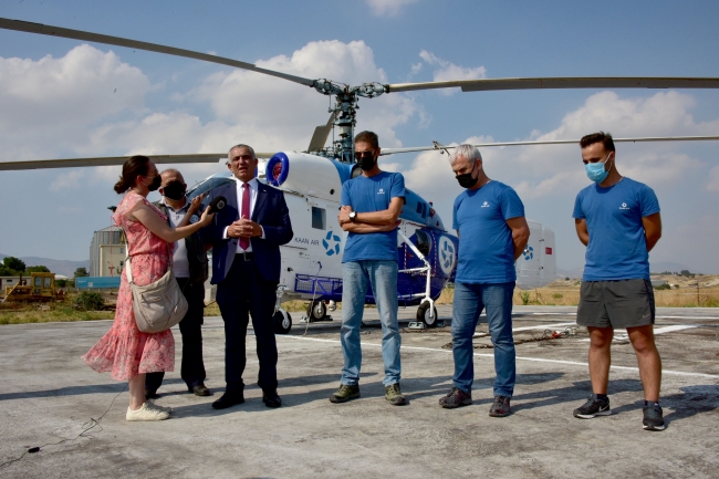 Türkiye'den KKTC'ye yangın söndürme helikopteri
