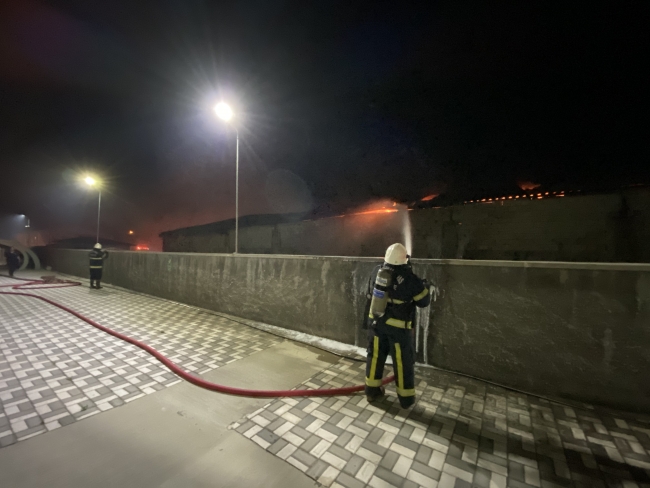 Kahramanmaraş'ta fabrika yangını