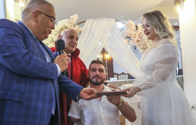 Gazi İbrahim Yüzer'in mutlu günü