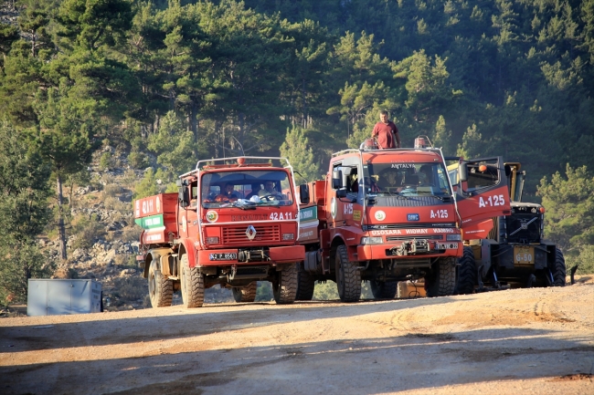 Mersin ve Hatay'da orman yangınları devam ediyor