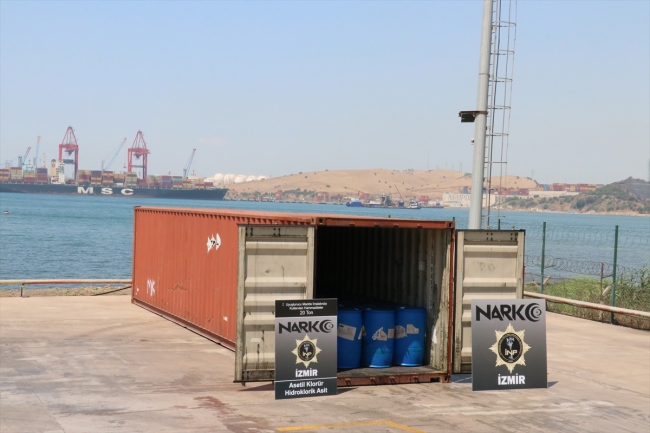 İzmir'de dev uyuşturucu operasyonu: 26 ton malzeme ele geçirildi