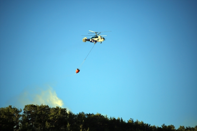 Mersin'deki orman yangınlarına müdahale ediliyor