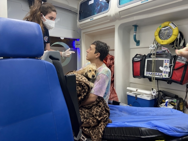 Köpeğini almak için Meriç Nehri'ne giren kişi kurtarıldı