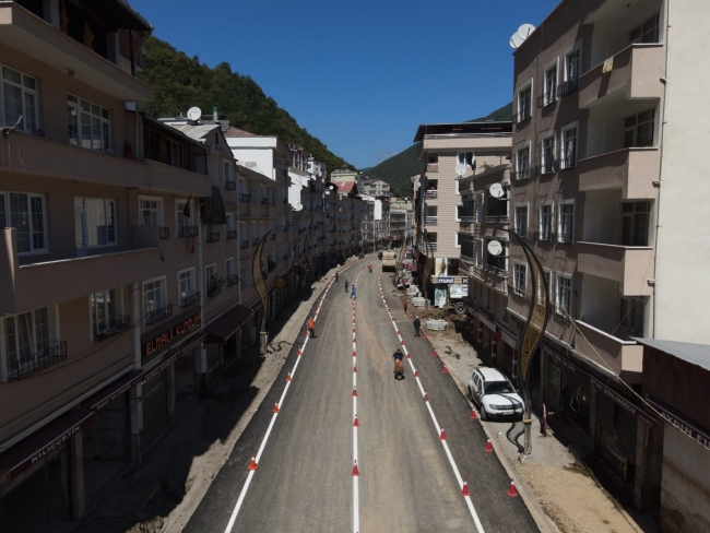 Dereli'de selin izleri silindi, yaralar sarıldı