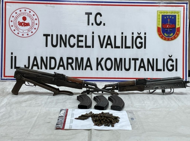 Tunceli'de teröristlerin kullandığı sığınaklar imha edildi