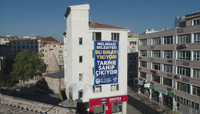 Kayseri'de tarihi siluete aykırı bina yıkılacak