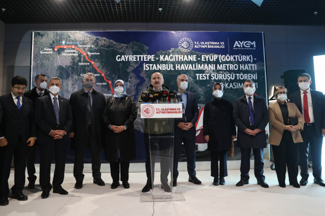 İstanbul Havalimanı metro hattının yüzde 96'sı hazır
