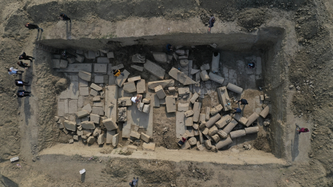 Aydın'daki antik kent Magnesia'da 'Zeus Tapınağı' ortaya çıktı