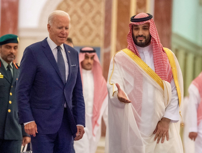 Suudi Arabistan Veliaht Prensi Muhammed bin Selman ile ABD Başkanı Joe Biden. Fotoğraf: Reuters