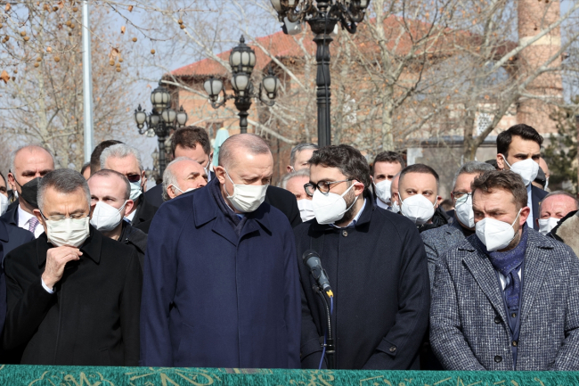 Cumhurbaşkanı Erdoğan, Ahmet Erdoğan'ın cenaze törenine katıldı